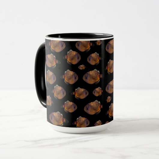 Poisson Veste En Cuir, Mug De Café (Devant gauche)