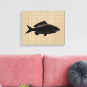 Poisson vintage sur toile (Insitu(Salon))