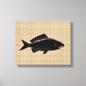 Poisson vintage sur toile (Recto)
