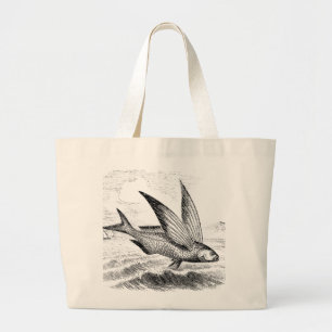 Poisson volant antique sur Sac fourre-tout