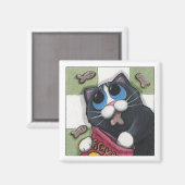 Poissons - Aimant de chat (Recto/Verso)