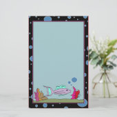 Poissons avec la papeterie sans doublure de (Debout devant)