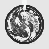 Poissons blancs et noirs de Yin Yang Koi (dos)