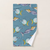 Poissons colorés d'aquarelle (Serviette à main)