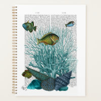 Poissons, coquillages bleus et coraux