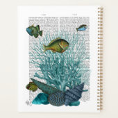 Poissons, coquillages bleus et coraux (Dos)