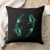 Poissons – Coussin décoratif minimaliste Zodiaque (Couverture)