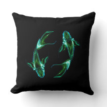 Poissons – Coussin décoratif minimaliste Zodiaque