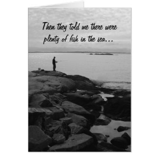 Poissons dans la carte de Gretting de mer