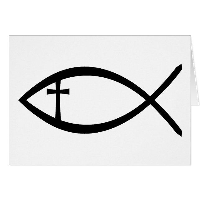 Poissons de chrétien d'Ichthus (Devant horizontal)