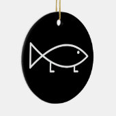 Poissons de Jésus avec des jambes - ornement (Droite)