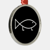 Poissons de Jésus avec des jambes - ornement (Droite)