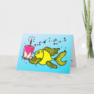 Cartes Poisson Rouge D Anniversaire Zazzle Be