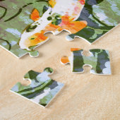 Poissons de Koi 8" x 10" puzzle avec l'étain (Côté)