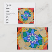 Poissons de Koi et carte de visite de Lotus (Devant / Derrière)