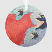 "Poissons de la chasse" avec l'attitude (dos)