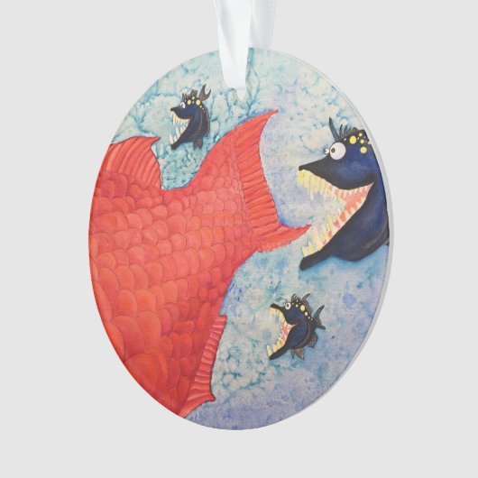 "Poissons de la chasse" avec l'attitude (devant)