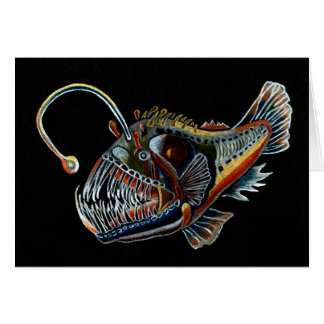 Poissons de pêcheur à la ligne de mer profonde