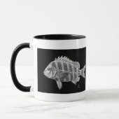 Poissons de Sheepshead sur la tasse (Gauche)