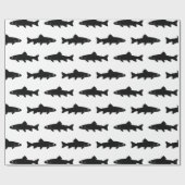 Poissons de truite - papier d'emballage cadeau (Plat)