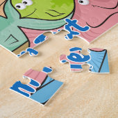Poissons dessin animé puzzle (Côté)
