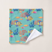 Poissons et coraux tropicaux (Gant de toilette)