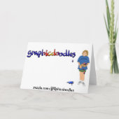 Poissons joyeuse carte de dessin d'anniversaire (Dos)