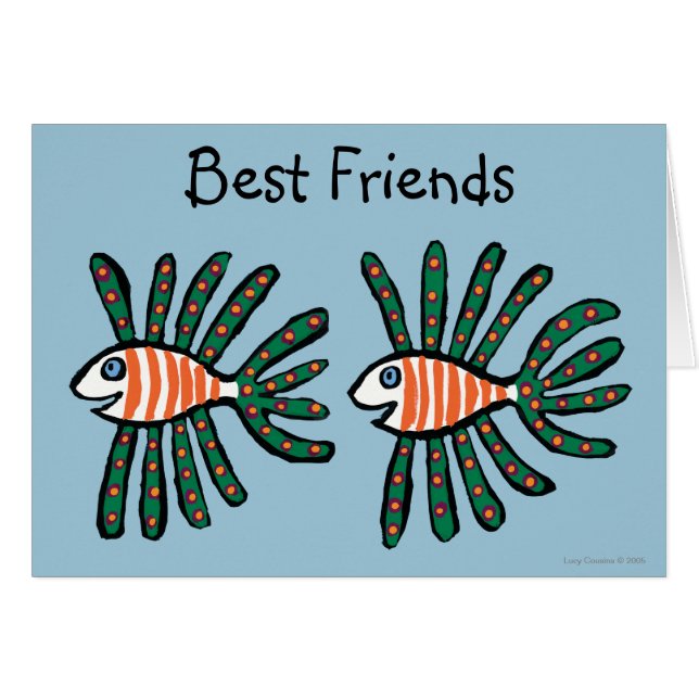 Poissons jumeaux verts et oranges d'aileron (Devant horizontal)