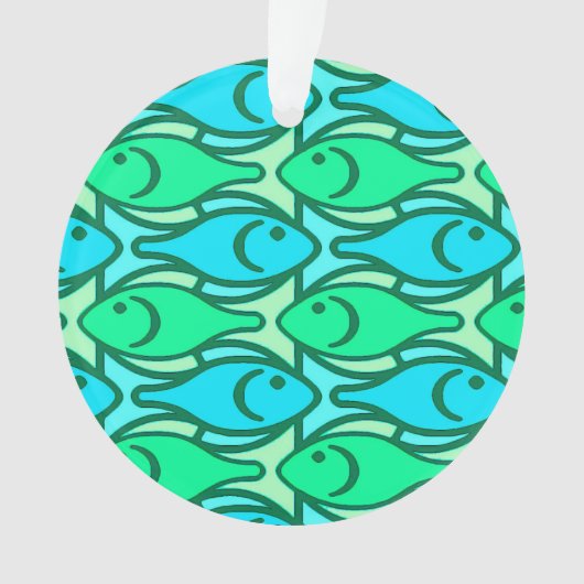 Poissons modernes de la moitié du siècle, vert de (devant)