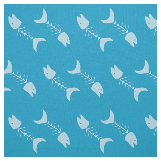 Poissons Motif tissu bleu (Échantillon)