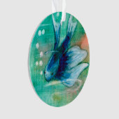 Poissons noirs d'encre bleus de Betta (devant)