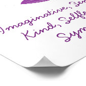 Poissons - Poster Horoscope pour fille (Coin)