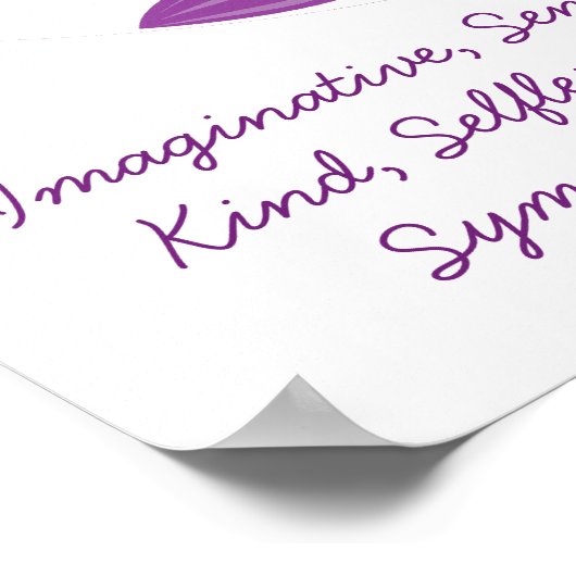 Poissons - Poster Horoscope pour fille (Coin)