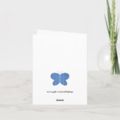 Poissons pourpres et Carte de remerciements papill (Dos)