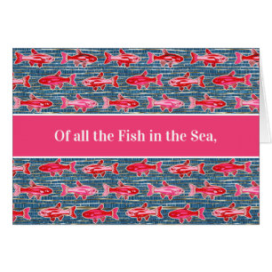 Poissons roses et rouges pour la Saint-Valentin