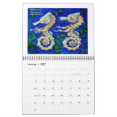 Poissons sur un calendrier de bicyclette (Jan 2027)