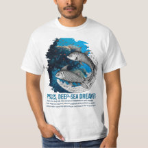 Poissons - T-shirt style vert Zodiac