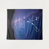 Poissons | Tapisserie d'astrologie personnalisée (Devant (Horizontal))