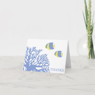 Poissons Tropicaux Bleus et Jaunes Merci