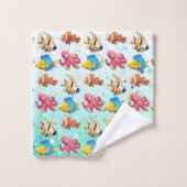 Poissons tropicaux colorés (Gant de toilette)
