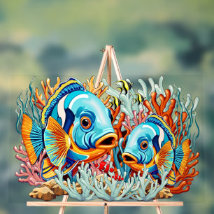 Poissons Tropicaux Couleurs Vives Ambiance Été