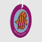 Poissons tropicaux oranges et pourpres avec des (devant)