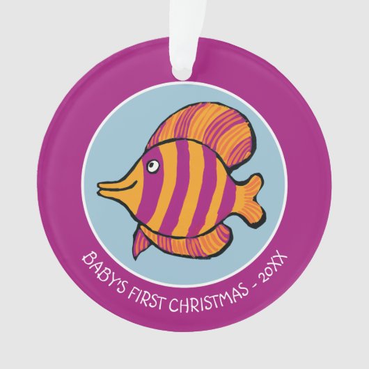 Poissons tropicaux oranges et pourpres avec des (devant)