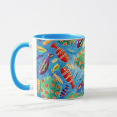 Poissons tropicaux Vie marine sous-marine Mug naut (Gauche)