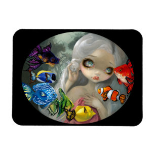 "Poissons Volants: Arc-en-Ciel" Flex-magneet Magneet