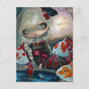 "Poissons Volants: Briefkaart "Le Bassin des Carpe