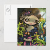 "Poissons Volants : Carte postale L'Hippocampe (Devant / Derrière)