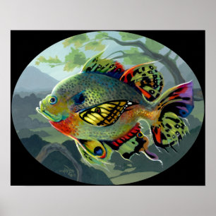Poissons Volants: Etude II ART PRINT flight fish