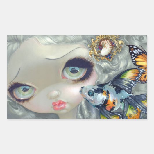 "Poissons Volants: La Coiffure" Sticker (Voorkant)