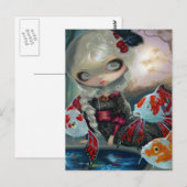 "Poissons Volants : Le Bassin des Carpes" Carte po (Devant / Derrière)